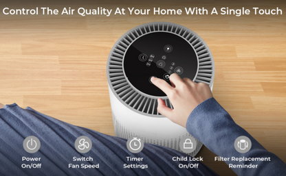 Air Purifiers for Home with Adjustable Night Light